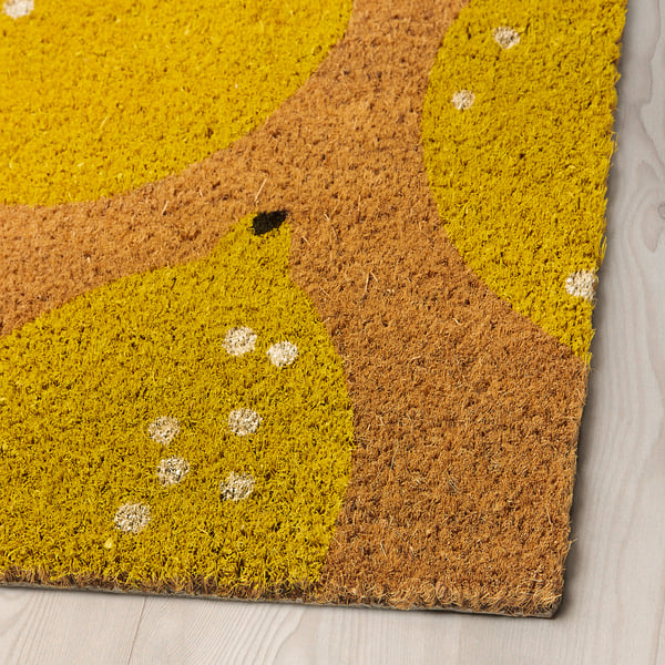 RENKAVLE door mat, lemon, 40x60 cm