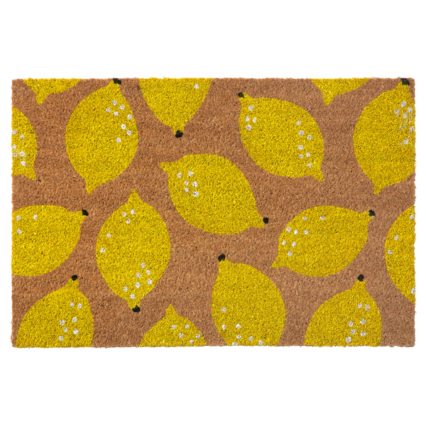 RENKAVLE door mat, lemon, 40x60 cm