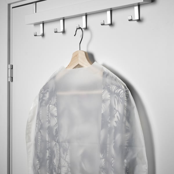 RENSHACKA clothes cover, transparent white, 105x60 cm