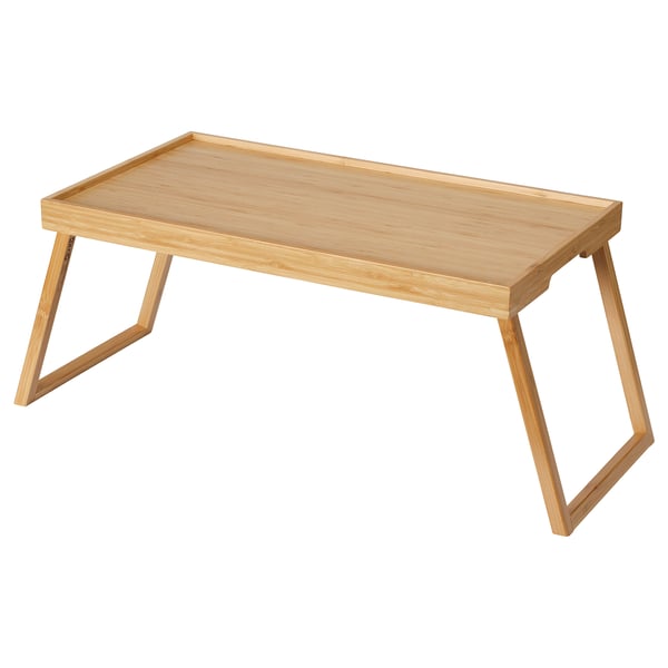 RESGODS bed tray, bamboo, 52x29 cm