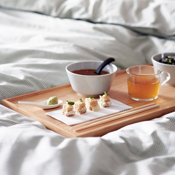 RESGODS bed tray, bamboo, 52x29 cm