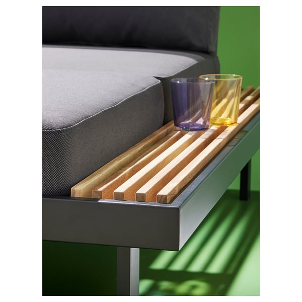 REVSKÄR 3-seat conversation set, anthracite outdoor, 69x45 cm