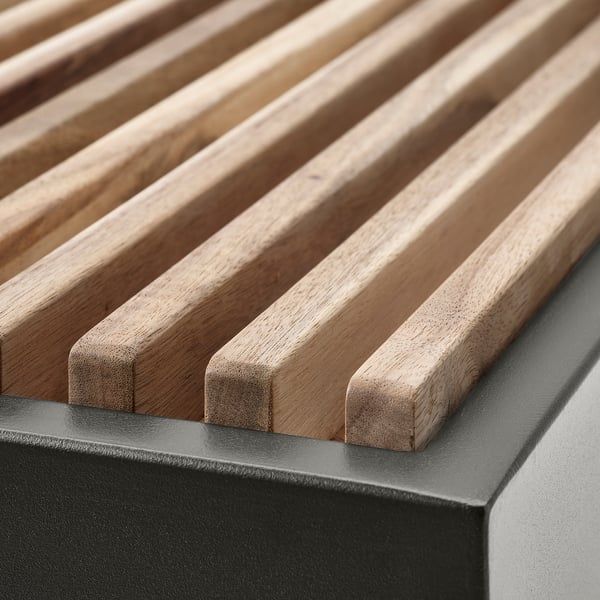 REVSKÄR 3-seat conversation set, outdoor anthracite/Frösön/Duvholmen dark grey, 69x45 cm