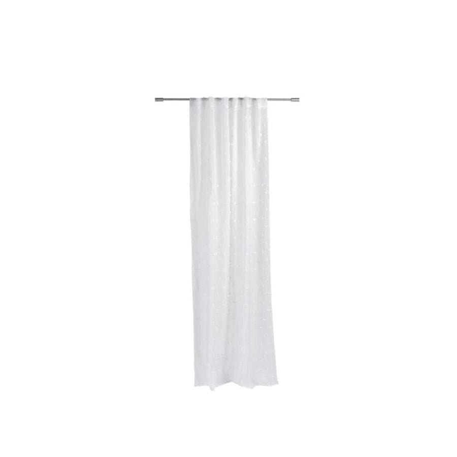 Casa PERLE White curtain W 140 x L 250 cm