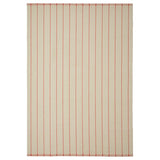 RIDSTIG rug, flatwoven, off-white/red, 170x240 cm