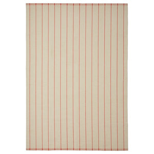 RIDSTIG rug, flatwoven, off-white/red, 170x240 cm