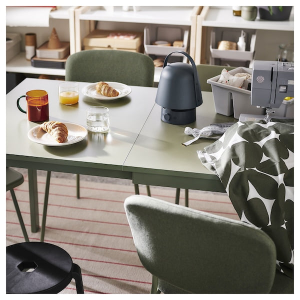 RIDSTIG rug, flatwoven, off-white/red, 170x240 cm