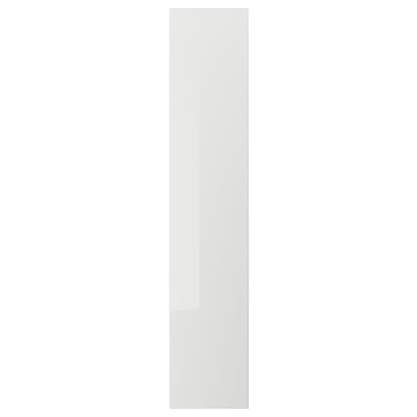 RINGHULT door, high-gloss light grey, 40x200 cm