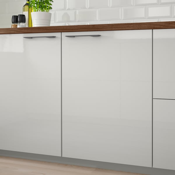 RINGHULT door, high-gloss light grey, 30x80 cm