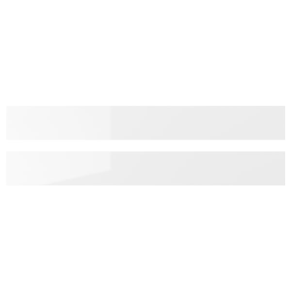 RINGHULT drawer front, high-gloss white, 80x10 cm, 2 pack