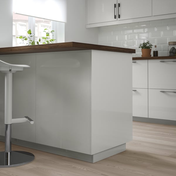 RINGHULT cover panel, high-gloss light grey, 62x240 cm