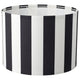 RINGSTA lamp shade, black/white, 42 cm