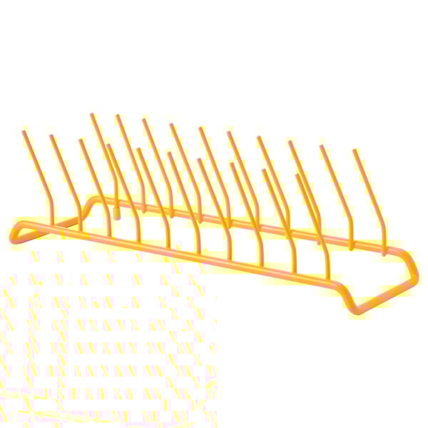 RINNIG plate holder, yellow, 28x9 cm