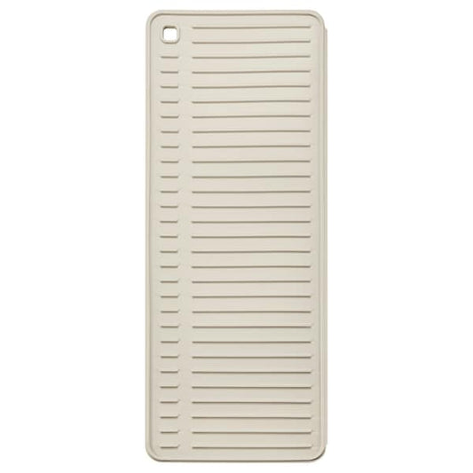 RINNIG dish drying mat, beige, 51x42 cm