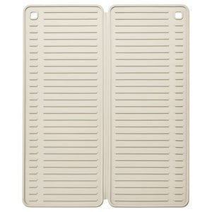 RINNIG dish drying mat, beige, 51x42 cm