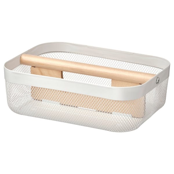 Ikea RISATORP - Basket with compartments, white, 33x24x11 cm