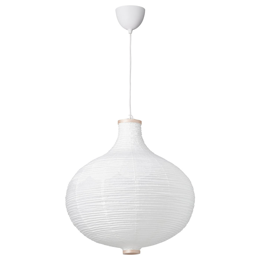 RISBYN / HAVSDJUP pendant lamp, onion shape/white, 57 cm