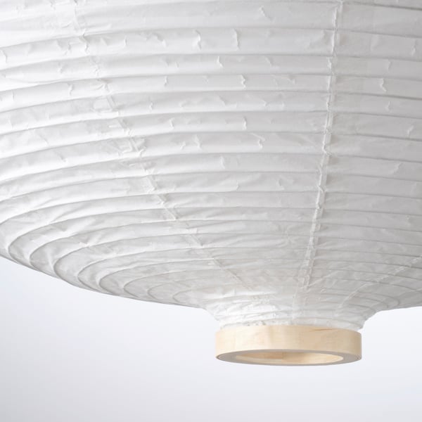 RISBYN - RISBYN Pendant lamp shade, onion shape/white, 57 cm