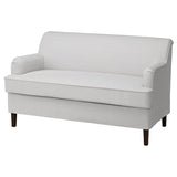 ROCKSJÖN 2-seat sofa, Klovsta grey/white, 142x80x77 cm