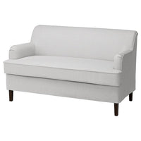 ROCKSJÖN 2-seat sofa, Klovsta grey/white, 142x80x77 cm
