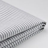 ROCKSJÖN cover for footstool, Klovsta grey/white