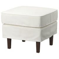 ROCKSJÖN footstool, Blekinge white, 53x53 cm