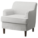 ROCKSJÖN armchair, Klovsta grey/white, 76x80x78 cm