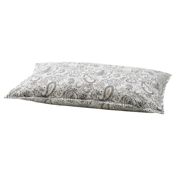 Ikea RODGERSIA - Pillowcase, grey/white, 50x80 cm