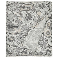 RODGERSIA flat sheet, grey/white, 150x260 cm