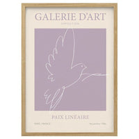 RÖDALM frame with poster, Paix Lineaire, 50x70 cm