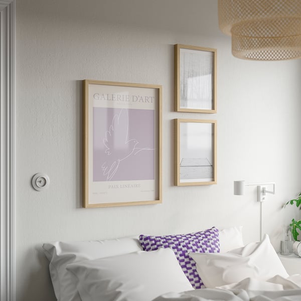 RÖDALM frame with poster, Paix Lineaire, 50x70 cm