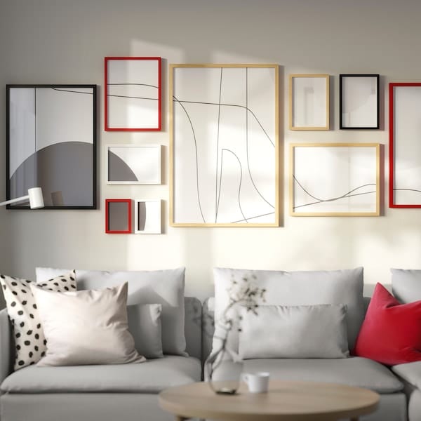 Ikea RÖDALM - Frame, black,70x100 cm