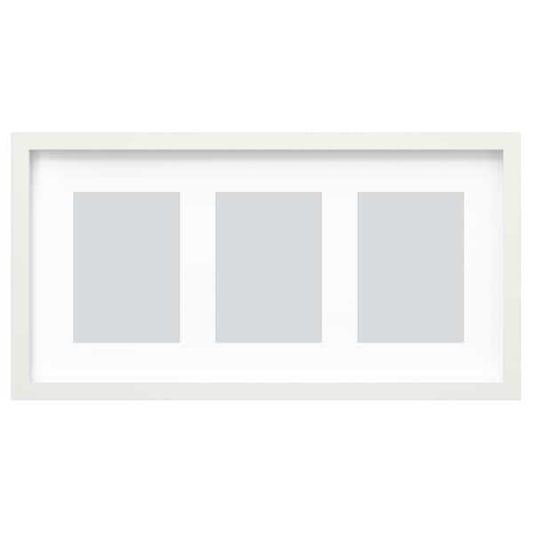 Ikea RÖDALM - Frame for 3 pictures, white, 55x28 cm
