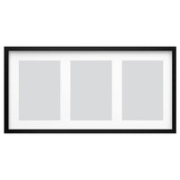 RÖDALM frame for 3 pictures, black, 81x40 cm
