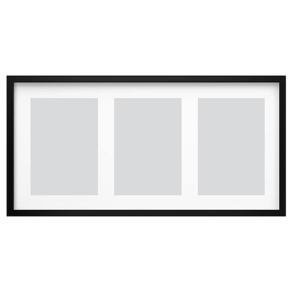 Ikea RÖDALM - Frame for 3 pictures, black, 81x40 cm