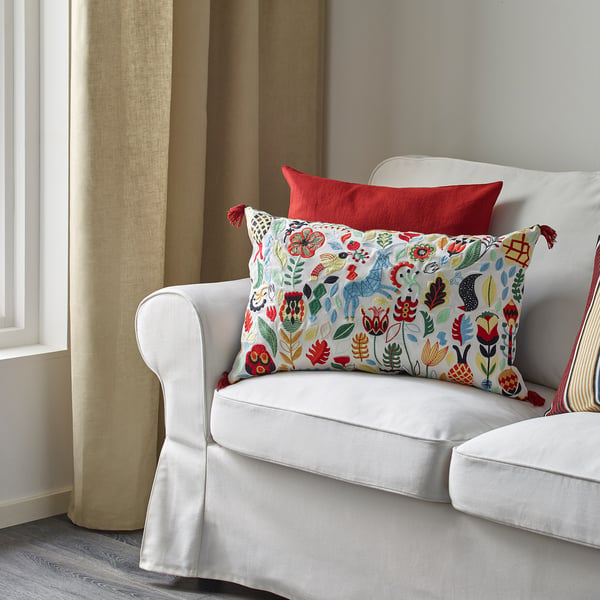 RÖDARV cushion, multicolour, 40x65 cm