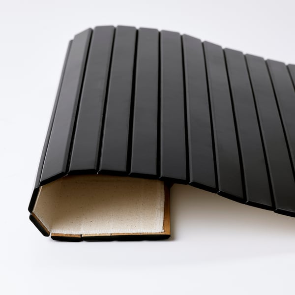 RÖDEBY armrest tray, black, 65 cm