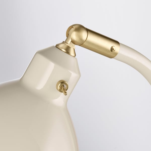 RÖDFLIK desk lamp, light beige, 14 cm