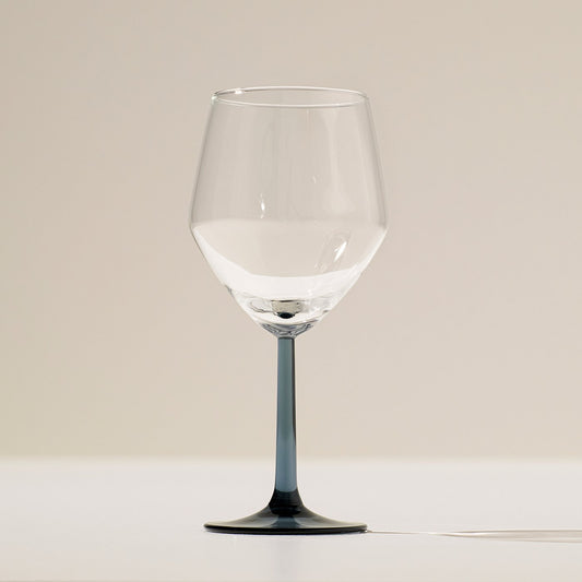RÖDRÄKA wine glass, blue-grey/clear glass, 50 cl