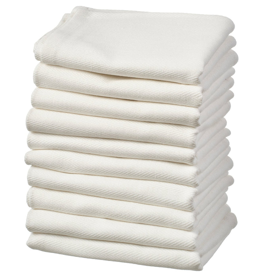 RÖDSPÄTTA tea towel, white, 60x45 cm, 10 pack