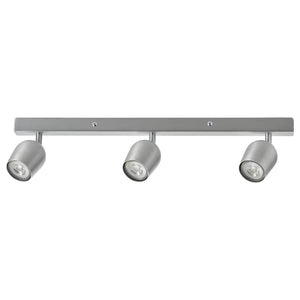 Ikea RÖKFRI - Ceiling spotlight with 3 spots, aluminium-colour