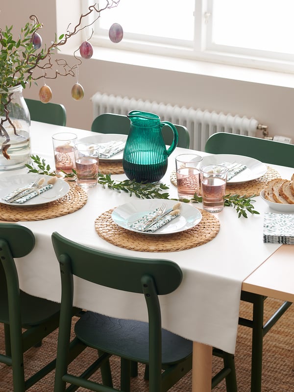 RÖNNINGE chair, green, 41x79x49 cm