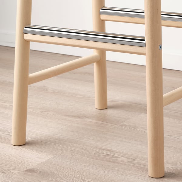 RÖNNINGE bar stool, birch, 75 cm