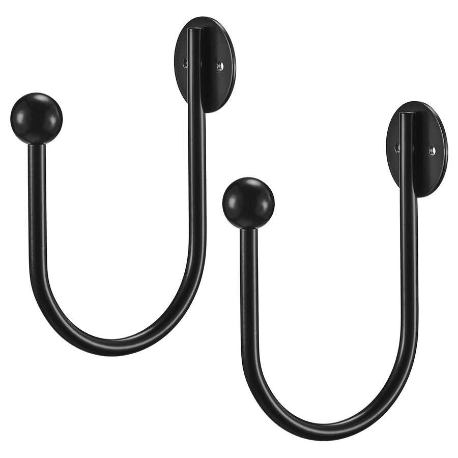 RÖRNICKA tie-back, black, 2 pack