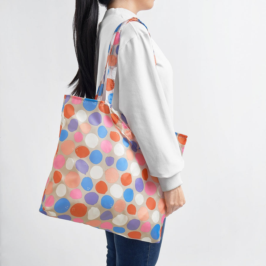 ROMELSÖN carrier bag, multicolour/patterned, 45x36 cm