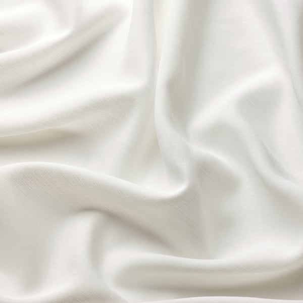 ROSENROBINIA sheer curtains, 1 pair, white/with heading tape, 145x300 cm
