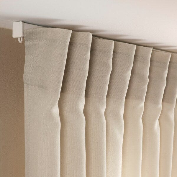 Ikea ROSENROBINIA - Thin curtain, 2 sheets, beige, , 145x300 cm