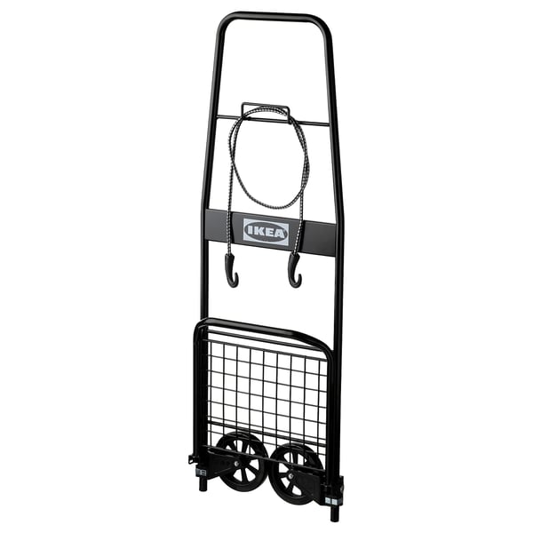 RULLEBÖR trolley, black, 34x94x45 cm