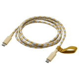 RUNDHULT USB-C to USB-C, beige/blue, 1.5 m/100 W