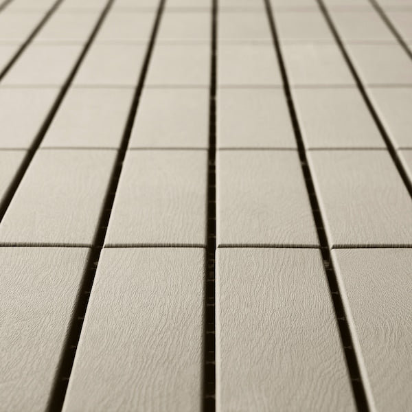 RUNNEN floor decking, outdoor, beige, 0.81 m²